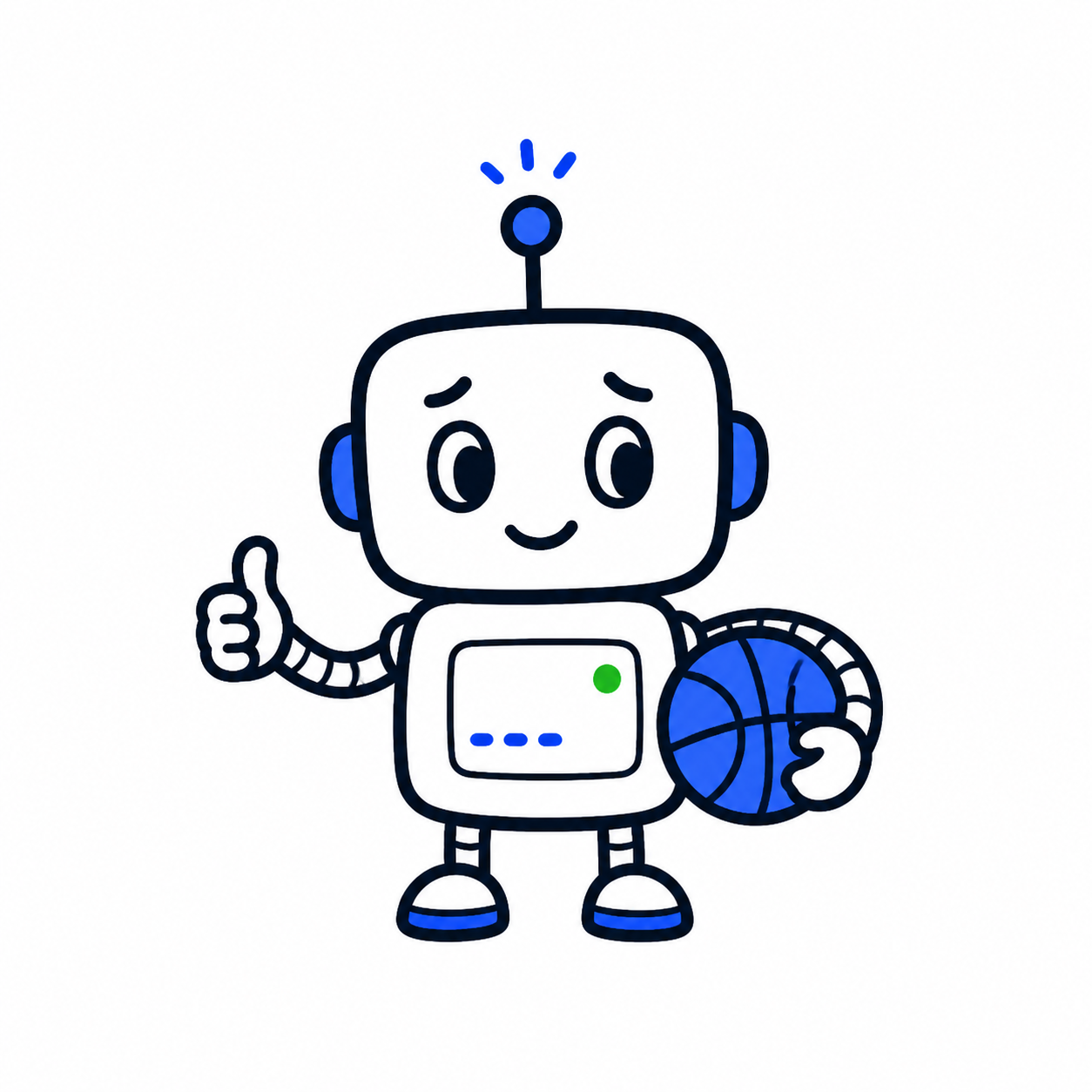 A caring AI agent holding a basketball from the user’s evening plans