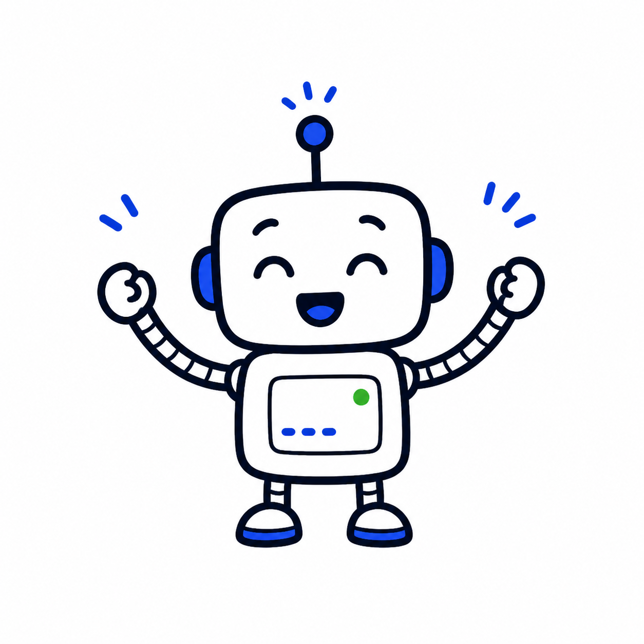 An oblivious AI agent celebrating the news